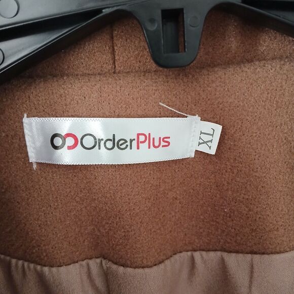 Women's XL Vintage Casual Modest Winter Peacoat Double Breasted Front Pockets - Picture 12 of 12